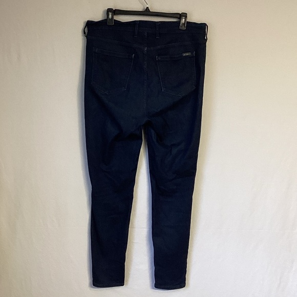 Eddie Bauer Slightly Curvy - High Rise Women's Dark Blue Skinny Jeans Size 16 - Picture 4 of 8